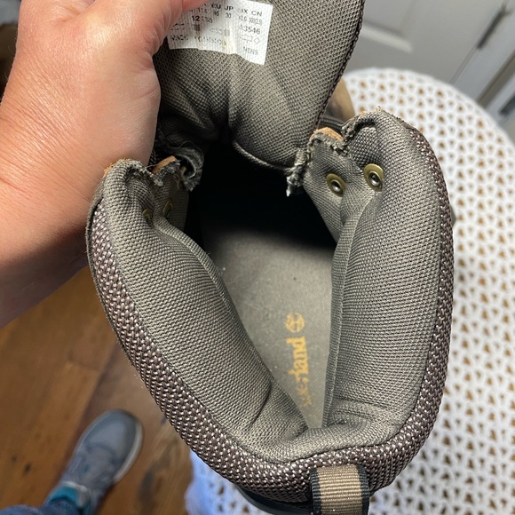 Timberland White Ledge Hiking Boots WP Mid-Cut Ankle Brown Black Waterproof 12 W - Picture 15 of 17